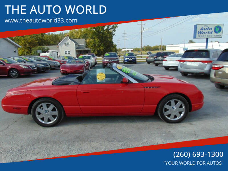 2002 Ford Thunderbird for sale at THE AUTO WORLD in Churubusco IN