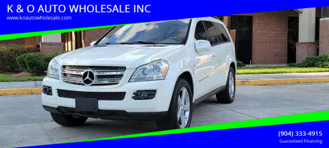 2009 Mercedes-Benz GL-Class for sale at K & O AUTO WHOLESALE INC in Jacksonville FL