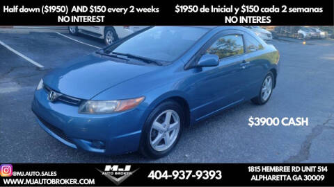 2006 Honda Civic for sale at MJ AUTO BROKER in Alpharetta GA