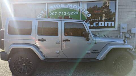 2014 Jeep Wrangler Unlimited for sale at CITY SIDE MOTORS in Auburn ME