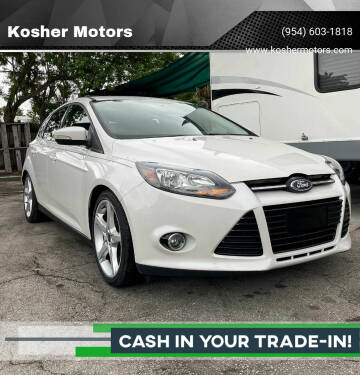 2014 Ford Focus for sale at Kosher Motors in Hollywood FL