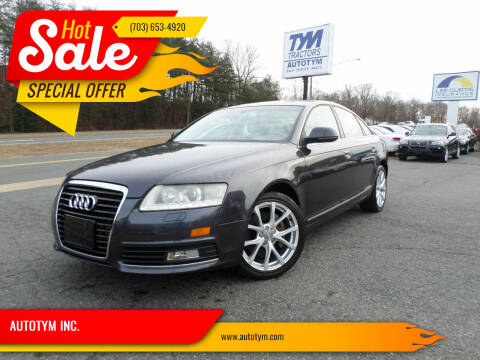 2010 Audi A6 for sale at AUTOTYM INC. in Fredericksburg VA