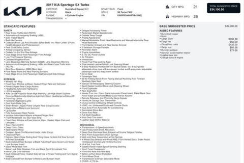 2017 Kia Sportage SX Turbo