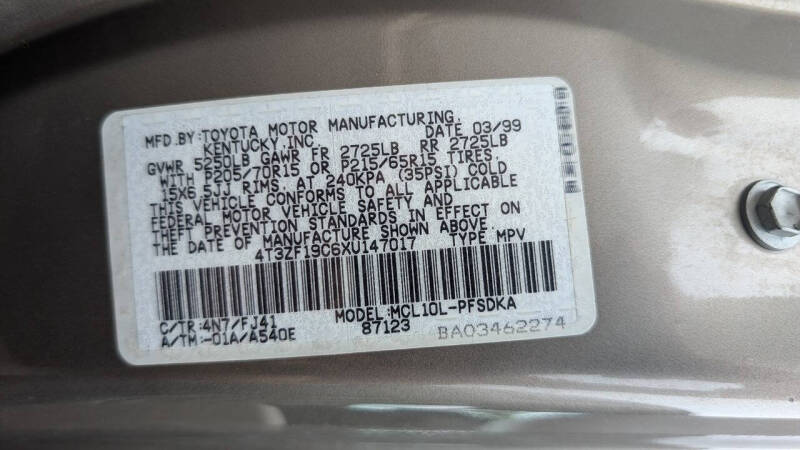 1999 Toyota Sienna CE