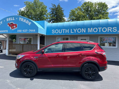 2018 Ford Escape for sale at South Lyon Motors INC in South Lyon MI