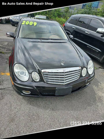 2009 Mercedes-Benz E-Class for sale at ba auto sales and repair shop in Syracuse NY