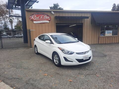 2014 Hyundai Elantra for sale at Rent To Own Auto Showroom LLC - Finance Inventory in Modesto CA