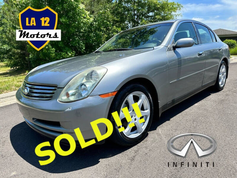 2004 Infiniti G35 for sale at LA 12 Motors in Durham NC