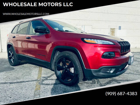 2017 Jeep Cherokee for sale at WHOLESALE MOTORS LLC in Riverside CA