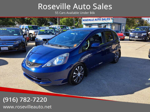 2012 Honda Fit for sale at Roseville Auto Sales in Roseville CA