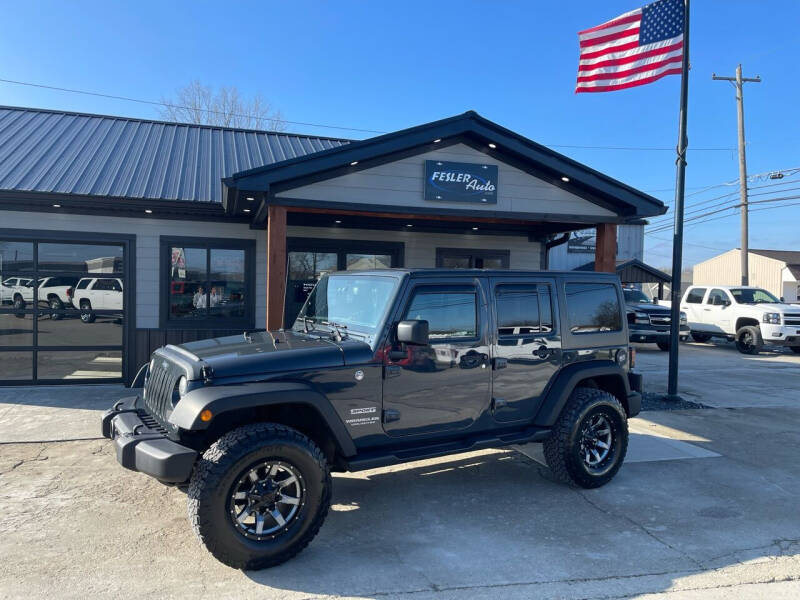 2017 Jeep Wrangler Unlimited for sale at Fesler Auto in Pendleton IN