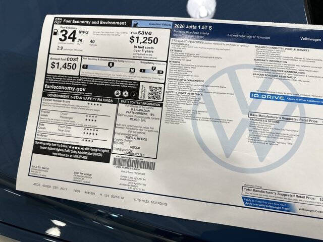 2026 Volkswagen Jetta S