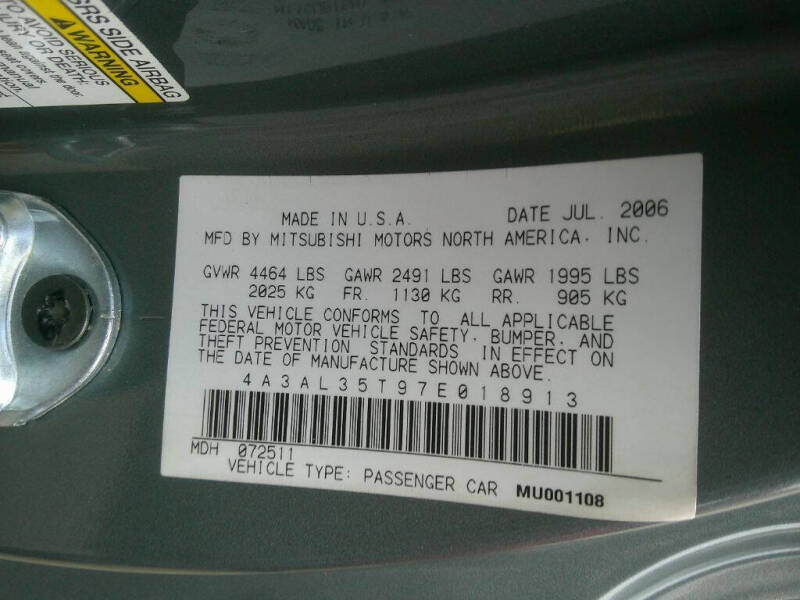 2007 Mitsubishi Eclipse Spyder GT