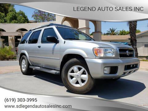 2002 Nissan Pathfinder for sale at Legend Auto Sales Inc in Lemon Grove CA