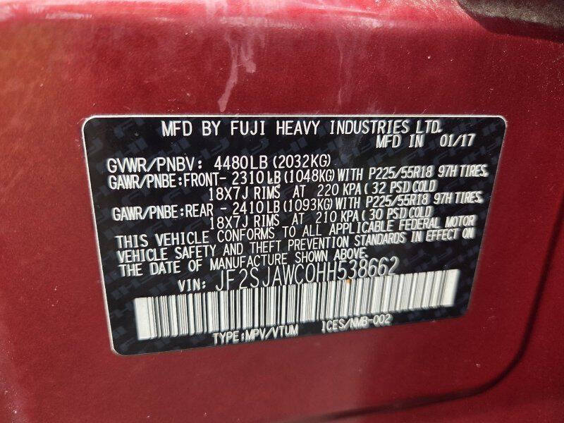 2017 Subaru Forester 2.5i Touring
