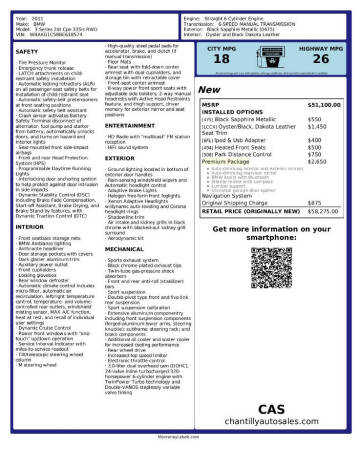 2011 BMW 3 Series 335is