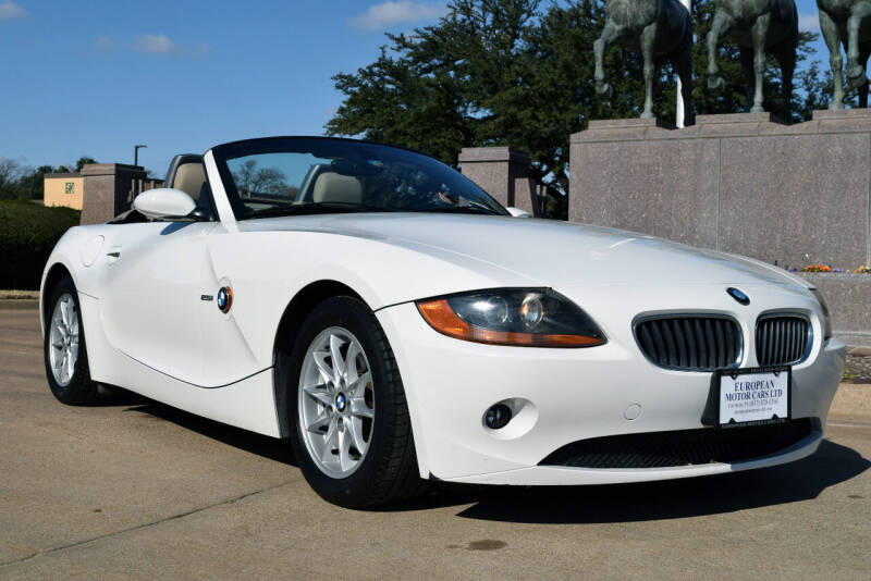 2004 BMW Z4 for sale at European Motor Cars LTD in Fort Worth TX
