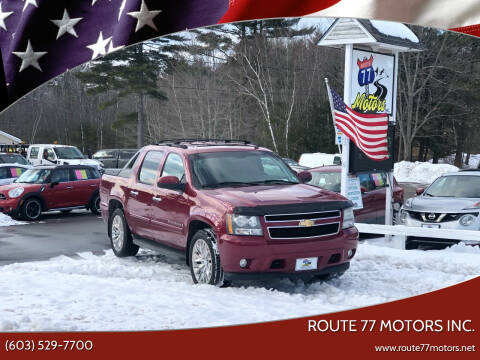 2007 Chevrolet Avalanche for sale at Route 77 Motors Inc. in Weare NH