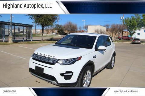 2017 Land Rover Discovery Sport for sale at Highland Autoplex, LLC in Dallas TX