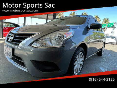 2019 Nissan Versa for sale at Motor Sports Sac in Sacramento CA