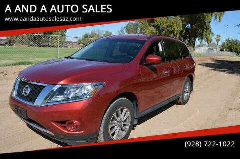 2014 Nissan Pathfinder for sale at A AND A AUTO SALES in Gadsden AZ
