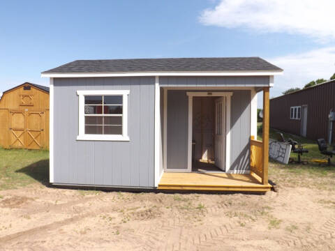 12 x 16 utility w/ side porch pkg