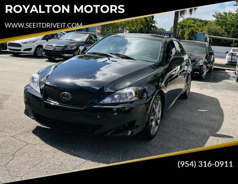 2008 Lexus IS 250 for sale at ROYALTON MOTORS in Plantation FL