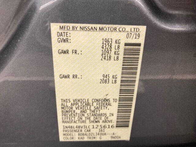 2020 Nissan Altima 2.5 S