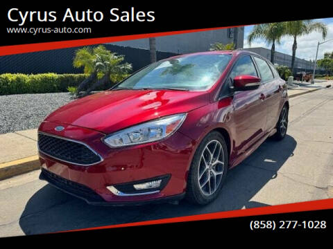 2016 Ford Focus for sale at Cyrus Auto Sales in San Diego CA