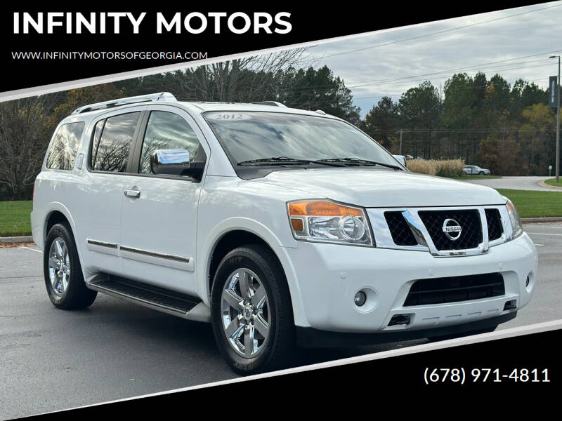 2012 Nissan Armada for sale at INFINITY MOTORS in Gainesville GA