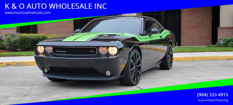 2013 Dodge Challenger for sale at K & O AUTO WHOLESALE INC in Jacksonville FL