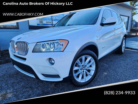 2013 BMW X3 for sale at Carolina Auto Brokers of Hickory LLC in Newton NC