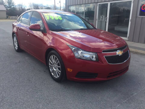 2013 Chevrolet Cruze for sale at KEITH JORDAN'S 10 & UNDER in Lima OH