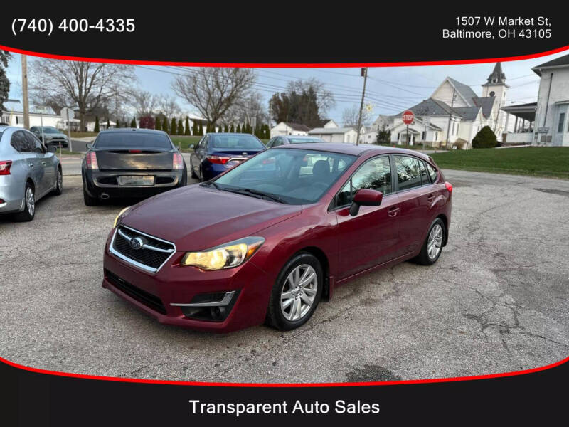 2016 Subaru Impreza for sale at Transparent Auto Sales LLC in Baltimore OH