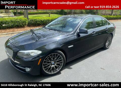 2012 BMW 5 Series for sale at Import Performance Sales in Raleigh NC