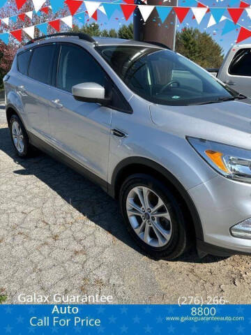 2018 Ford Escape for sale at Galax Guarantee Auto in Galax VA