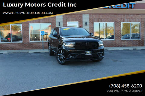 2017 Dodge Durango for sale at Luxury Motors Credit Inc in Bridgeview IL