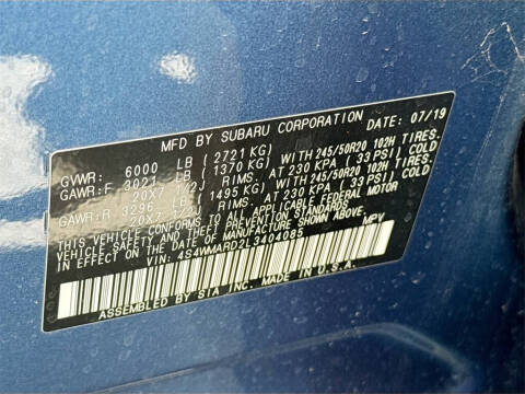 2020 Subaru Ascent Touring