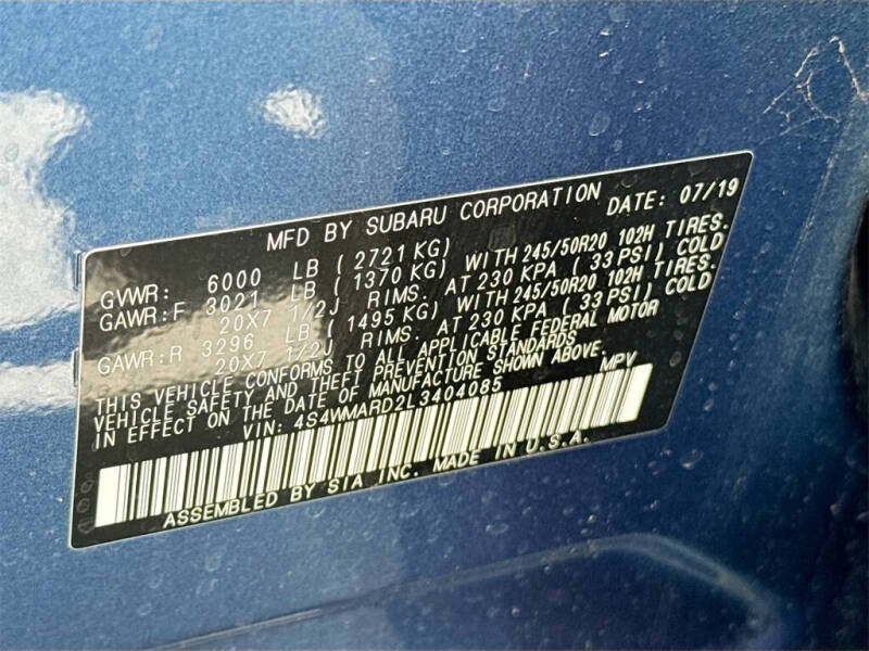 2020 Subaru Ascent Touring