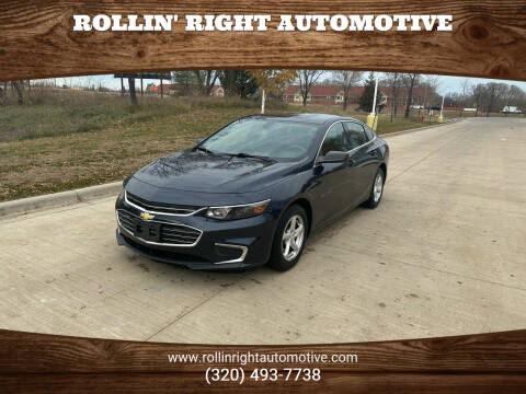 2017 Chevrolet Malibu for sale at Rollin' Right Automotive in Saint Cloud MN