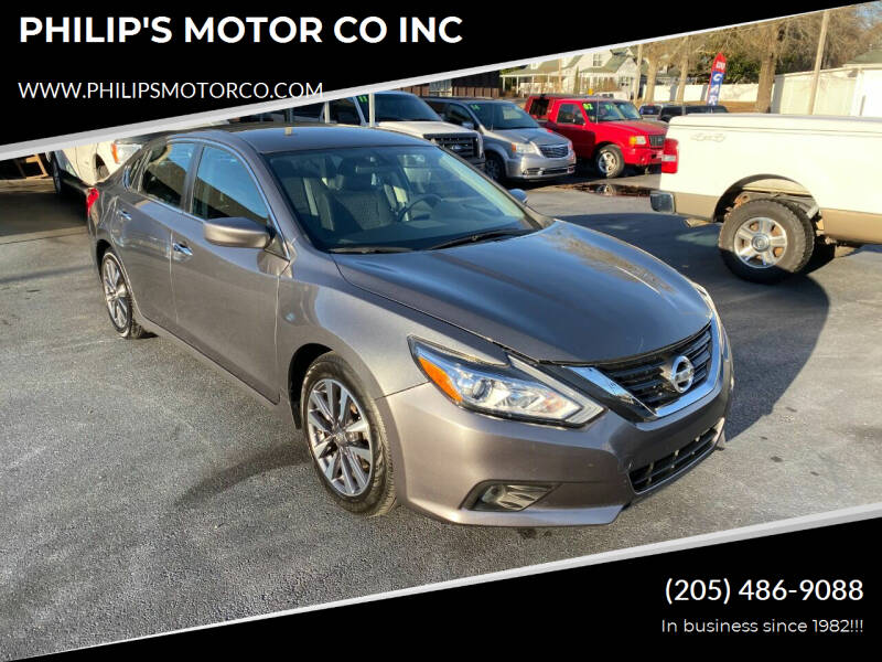 2017 Nissan Altima for sale at PHILIP'S MOTOR CO INC in Haleyville AL