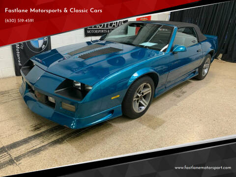 1992 Chevrolet Camaro for sale at Fastlane Motorsports & Classic Cars in Addison IL