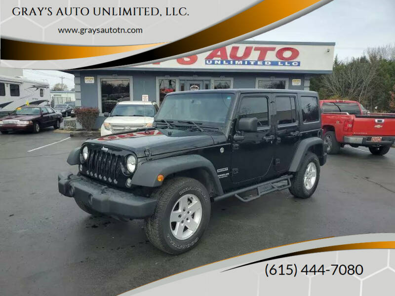 2017 Jeep Wrangler Unlimited for sale at GRAY'S AUTO UNLIMITED, LLC. in Lebanon TN