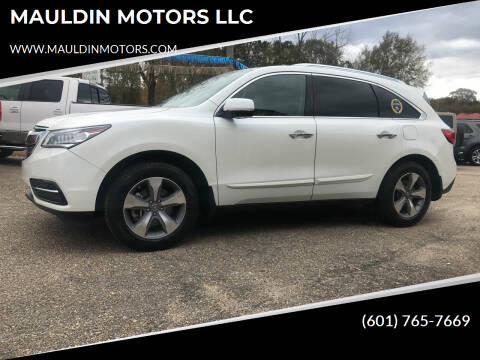 2014 Acura MDX for sale at MAULDIN MOTORS LLC in Sumrall MS