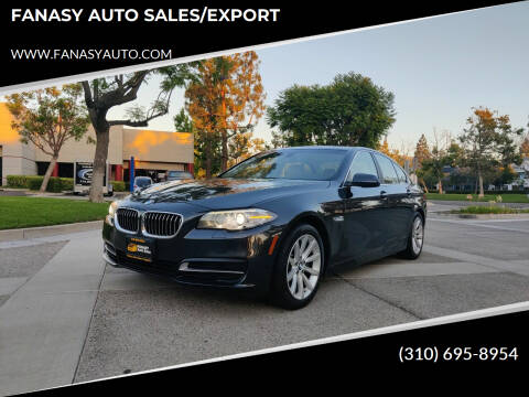 2014 BMW 5 Series for sale at FANASY AUTO SALES/EXPORT in Yorba Linda CA