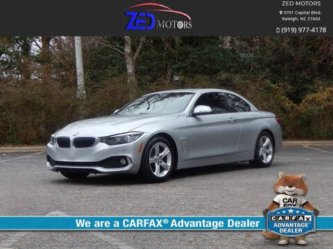 2019 BMW 4 Series for sale at Zed Motors in Raleigh NC