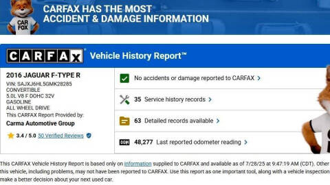 2016 Jaguar F-TYPE R