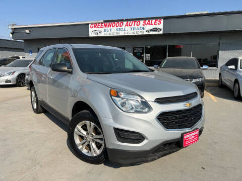 2016 Chevrolet Equinox for sale at GREENWOOD AUTO LLC in Lincoln NE