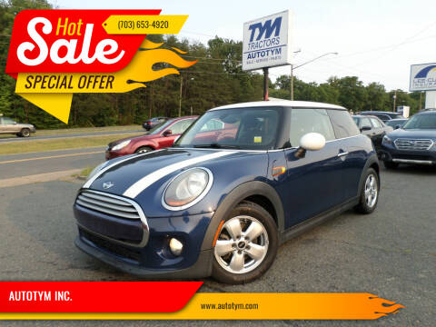 2015 MINI Hardtop 2 Door for sale at AUTOTYM INC. in Fredericksburg VA