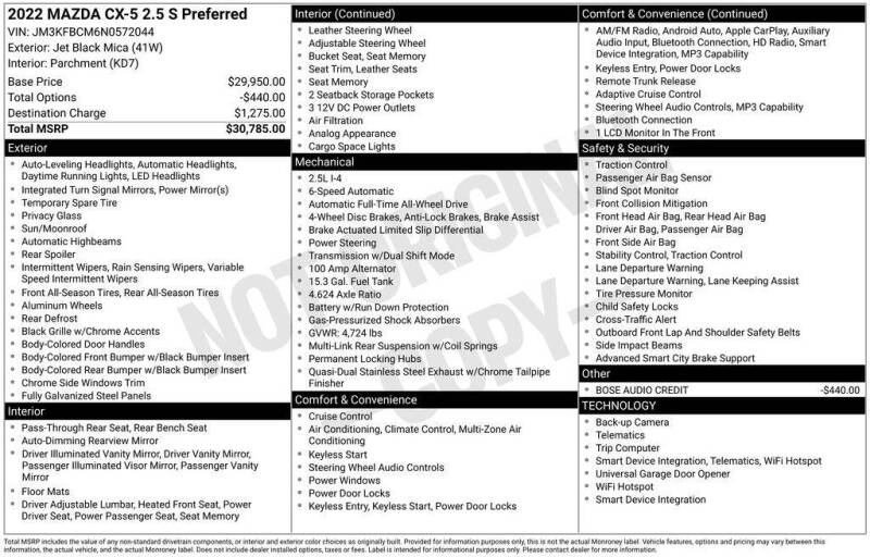 2022 Mazda CX-5 2.5 S Preferred